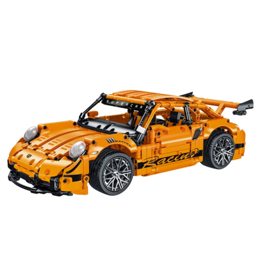 GT Rennwagen Bausteine Orange 1:14 1268 Stk.