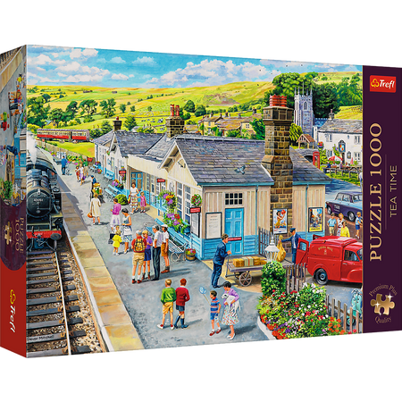 Puzzle - "1000 Premium Plus" - Tea Time: Train Station Trefl 10810