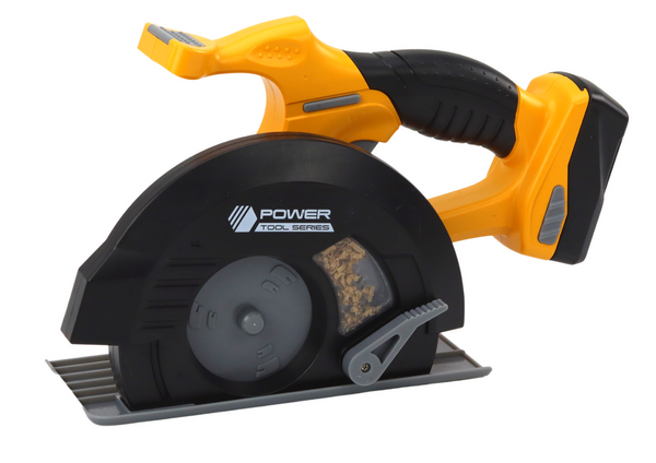 Spielzeug-Kreissägenwerkzeug, gelbe Geräusche