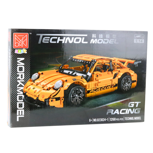 GT Rennwagen Bausteine Orange 1:14 1268 Stk.