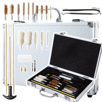 Gun Cleaning Kit in a Case Ramrod 28 El