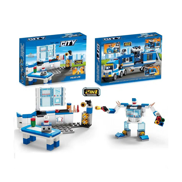 Construction Blocks Police Helicopter Vehicles Buildings 98-118 pcs Mix