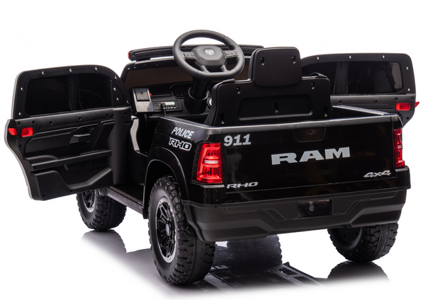 Battery Operated Car ZB618P Dodge Ram Police Black
