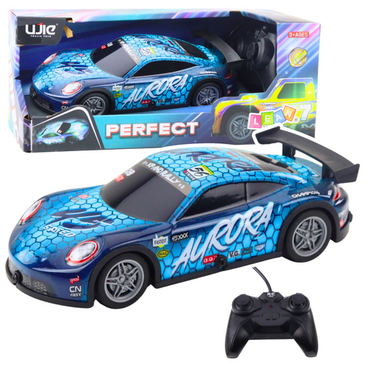 RC-Rennwagen mit Lightning Shell, Blau