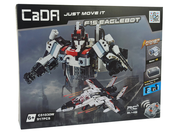 Bauklötze Roboterflugzeug aus Cada-Blöcken Ferngesteuert 917 Elemente