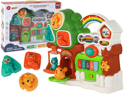 Zestaw Pianinko Koncert Las Zwierzątka Panel Edukacyjny 