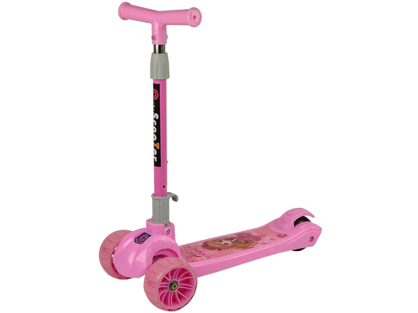 Dreirad Balance Scooter Leuchtende Räder Rosa Mädchen