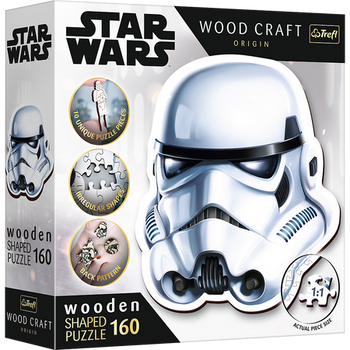 Wooden puzzle Star Wars 160 pcs. Stormtrooper Helmet Trefl 20188