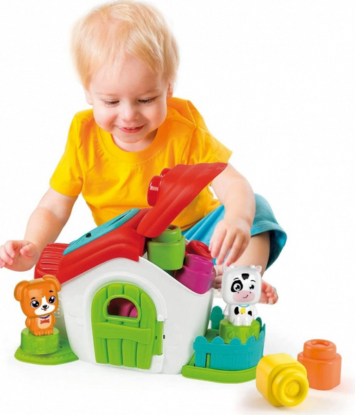 Sensory Farm House With Clementoni Blocks 17767