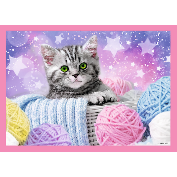 Puzzle – „4w1“ – Zabawne kotki Trefl 34396