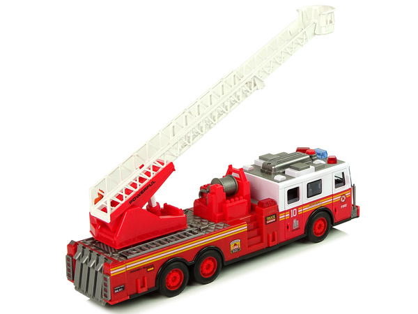 Fire Brigade Friction Drive Lights Sounds Ladder Openable Doors
