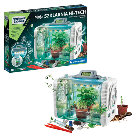Scientific Fun HI-TECH Greenhouse Lab: Botanical Experiments Polish Language Clementoni 50915