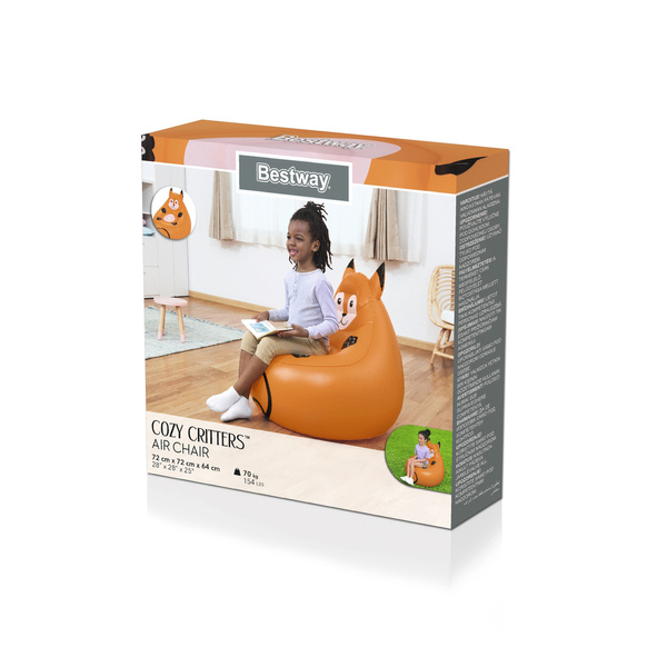 Inflatable Armchair Fox 72 x 72 x 64 cm Bestway 75116