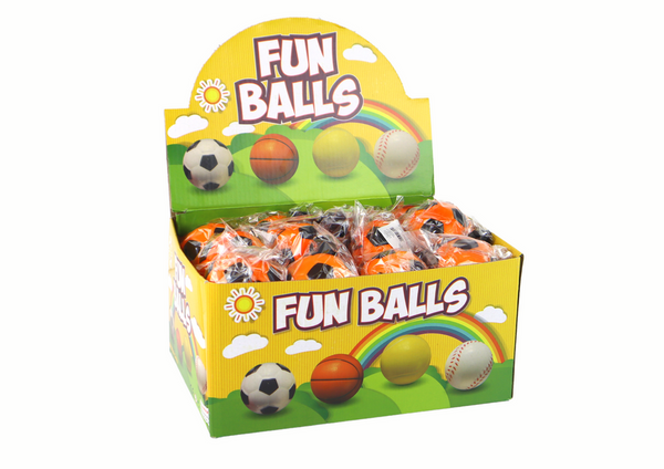 PU-Fußball mit Jojo-Radiergummi zum Hüpfen, 6 cm, Orange
