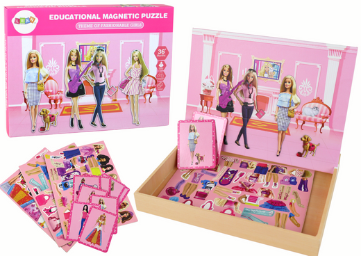 Pädagogisches Magnetpuzzle-Set zum Doll-Thema