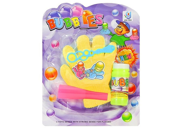 MAGIC CATCHABLE BUBBLE SET KIDS BLOWING BUBBLES BOUNCE CATCH CATCHING GLOVE FUN