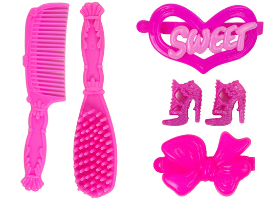 Prinzessin Puppe mit weißem Pony Figuren Zubehör.