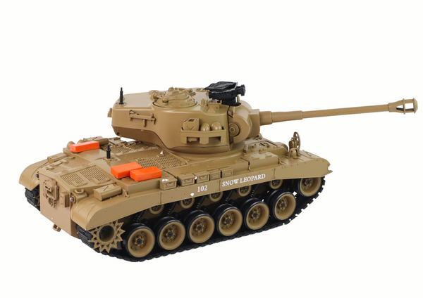 RC Tank 1:18 Cannon Smoke Shield Sounds Light Brown