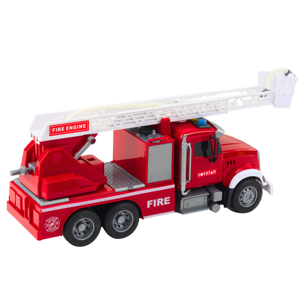 Fire Truck With Boom Water Lights Sounds Red 1:14