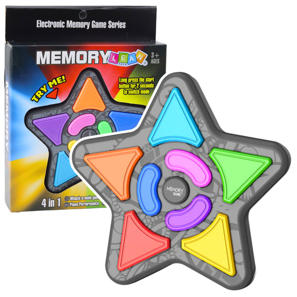 Electronic Logic Game Memory Star Lights Sounds 4in1