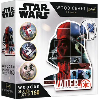 Wooden puzzle Star Wars 160 pcs. Darth Vader Trefl 20190