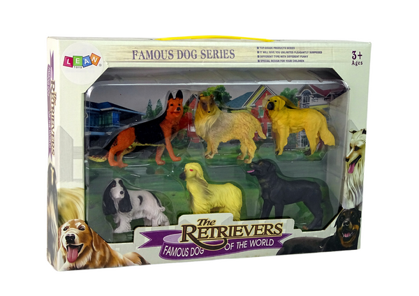 Set of 6 Figures Purebred Dogs Famous Dog of the World