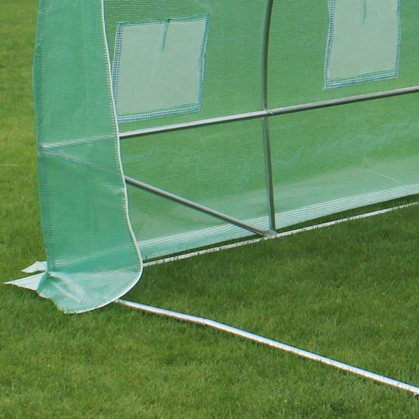 Folientunnel Gartengewächshaus 4x2,5x2m Folie 10m² UV-4 Premium