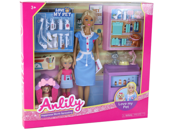 Anlily Love My Pet Veterinary Clinic Doll Set