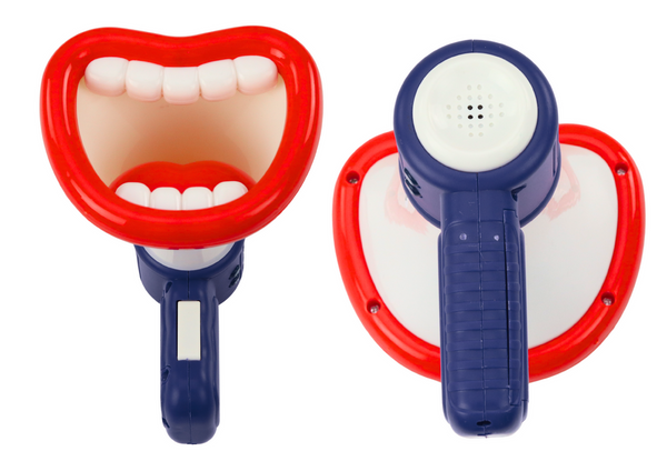 Megaphone Voice Changer Recording Three Voice Modes Mouth Blue