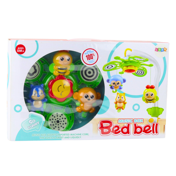 Bed Bell Musical Mobile with Animal Pendants 2 in 1