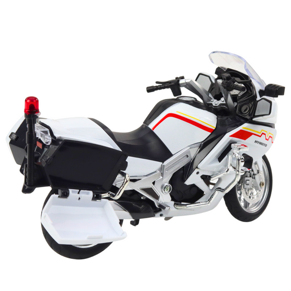 Motorrad-Metalllichter, Geräusche, weiße rote gelbe Linien, 1:12