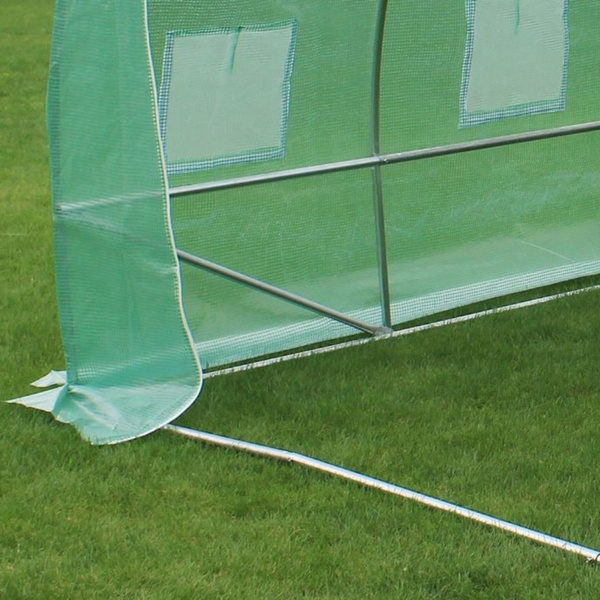 Folientunnel Gartengewächshaus 6x3x2m Folie 18m² UV-4 Premium