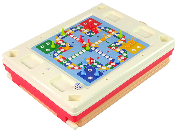 3-in-1 Doppelseitiger Spieltisch Chinese Pink