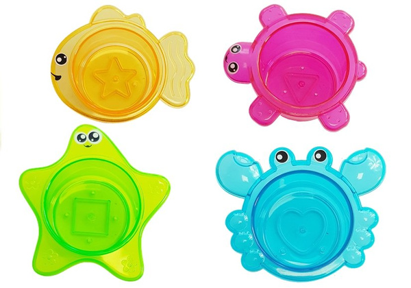 Turtles Bathing Kit Starfish Plastic Waterfall