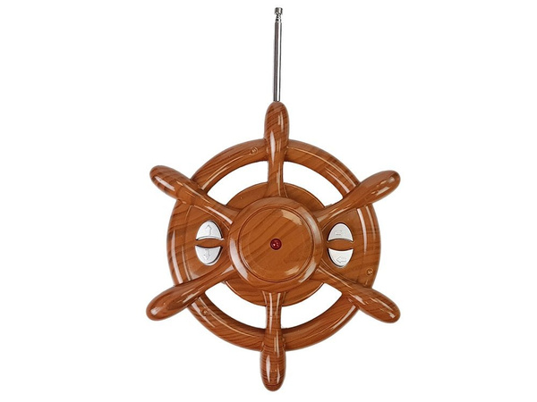 Remote Controlled Sailboat 50 cm Remote Controlled Rudder 27 Mhz 15 km/h Red