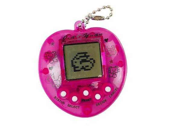 Elektronisches Tier Anhänger Tamagotchi Haustier Rosa