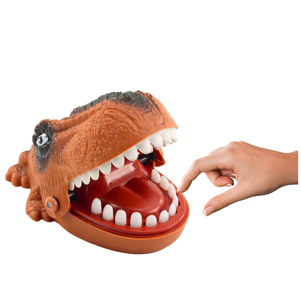 Biting Attacking Dinosaur Brown Arcade Game