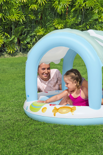 Inflatable Garden Pool with Cover Bestway Pool 52638 104cm