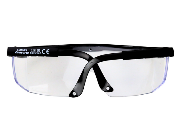 Verstellbare Schulterschutzbrille Schwarz