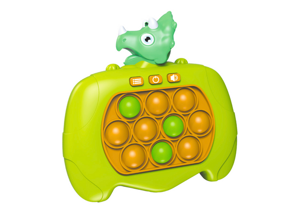 Pop-It Arcade Game Console 999 Levels Dinosaur Green A