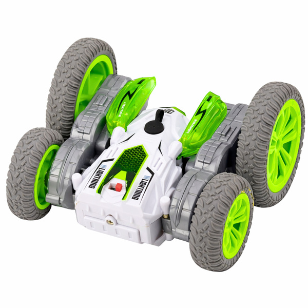 Remote Controlled Stunt Car RC Lights Smoke Drift 360° Green