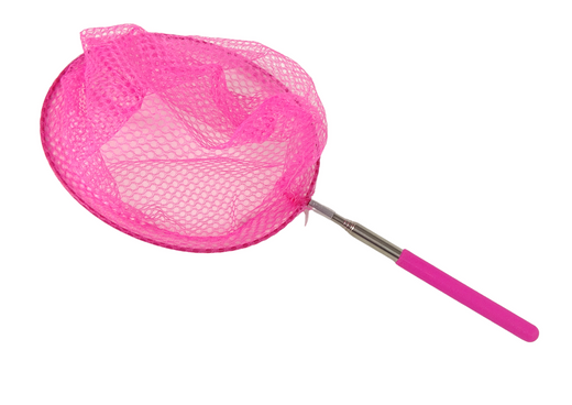 Schmetterlingsnetz Insekt klappbar Teleskop 85 cm Rosa