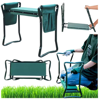 Gartenkniehocker Klappstuhl mit Werkzeugkasten 3in1