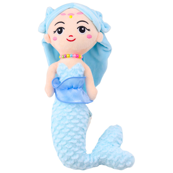 Plush Mermaid with Corals Cuddly Toy Blue 32cm