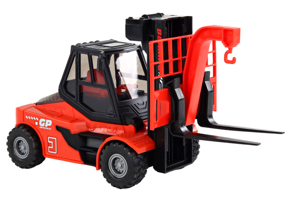 Red Forklift 1:16 Moving Forks Sounds Lights