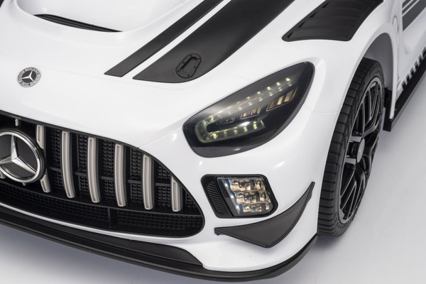 Battery-powered car Mercedes AMG GT3 White