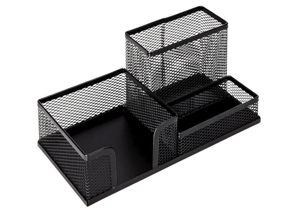 Office Supplies Organizer Container Metal Black