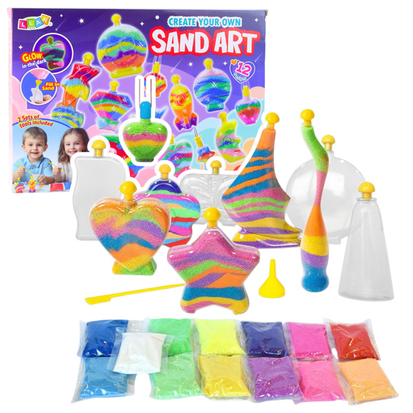 Magischer Sand DIY Kreativset Sanddekorationen Leuchtsand