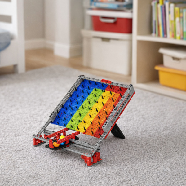 Rainbow Board Blocks Ball Track Slide Ball Catching Game 477 pcs.