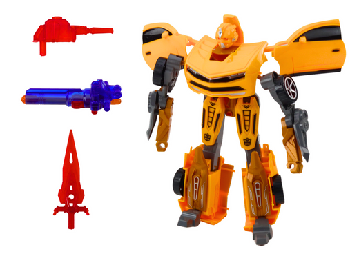 Auto-Robot 2in1 Sports Yellow Waffenset 3-tlg